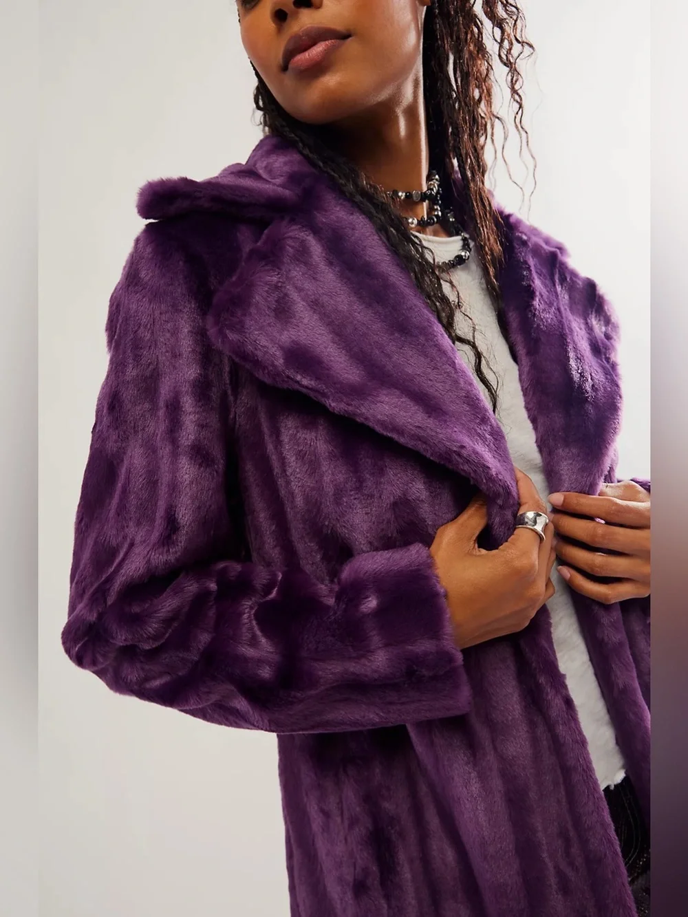 Unreal Fur Velvet Underground Coat Free People